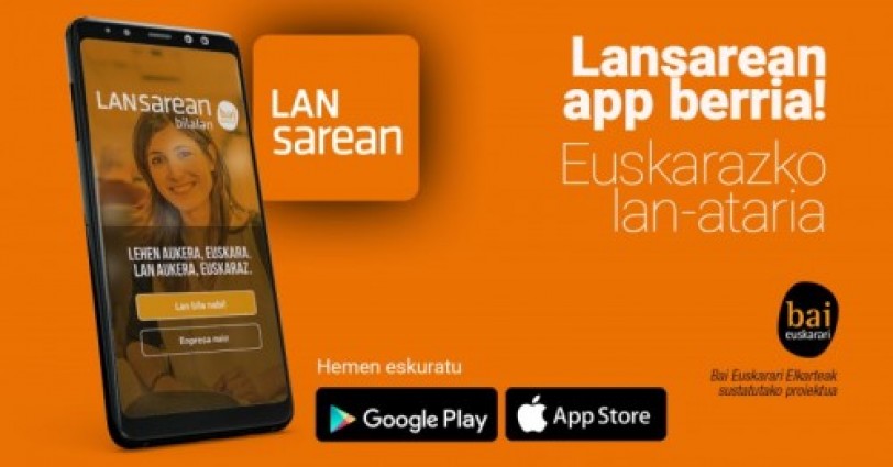 Lansarean App: euskarazko lan aukerak eskaintzen dituen aplikazioa