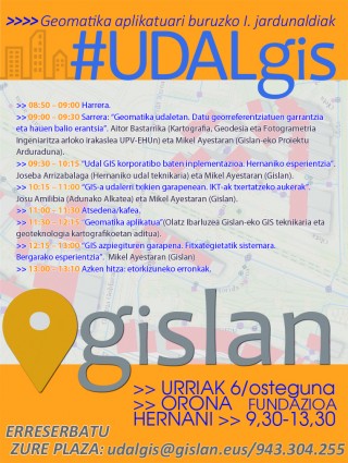UDALgis: geomatika aplikatuari buruzko I. jardunaldiak