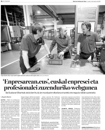 Noticias de Álava: ‘Enpresarean.eus’, euskal enpresei eta profesionalei zuzenduriko webgunea